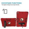 Case for iPad 10.2 inch 2020/2019, Slim Heavy Duty Rugged Full-Body Hybrid Shockproof Drop Protection Cover with Kickstand for iPad 8th Generation/iPad 7th Generation  (Red+Black) view 4