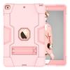 Case for iPad 10.2 inch 2020/2019, Slim Heavy Duty Rugged Full-Body Hybrid Shockproof Drop Protection Cover with Kickstand for iPad 8th Generation/iPad 7th Generation (Rosegold) view 1