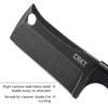 CRKT Minimalist Cleaver Outdoor Survival Fixed Blade Knife with Sheath: Stainless Steel Plain Edge Blade, G10 Handle, 2383K view 4