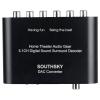 SOUTHSKY 5.1/2.1 Audio Rush Digital Sound Decoder Converter,Optical SPDIF, Coaxial to 5.1CH 2.1CH Analog Audio (6RCA Output) for Old AV Receiver view 2