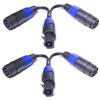 CNCESS CESS-132 Speakon Splitter Cable, Speak-on Break Out for Speaker Cable, 2 Pack (1-Male to 2-Female) view 1