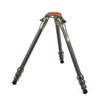 3 Legged Thing Legends Nicky Carbon Fiber Tripod - 4 Section Adjustable Camera and Video Tripod with 3 Detachable Legs, Flat Plate and Bowl Mount for Heavier Kit - Metallic Slate Grey (Nicky) view 1