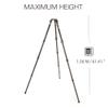 3 Legged Thing Legends Nicky Carbon Fiber Tripod - 4 Section Adjustable Camera and Video Tripod with 3 Detachable Legs, Flat Plate and Bowl Mount for Heavier Kit - Metallic Slate Grey (Nicky) view 2