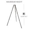 3 Legged Thing Legends Tommy Carbon Fiber Tripod - 3 Section Adjustable Camera Tripod with Three Detachable Legs, Flat Plate and Bowl Mount for Heavier Kit - Metallic Slate Grey (Tommy) view 2