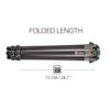 3 Legged Thing Legends Tommy Carbon Fiber Tripod - 3 Section Adjustable Camera Tripod with Three Detachable Legs, Flat Plate and Bowl Mount for Heavier Kit - Metallic Slate Grey (Tommy) view 4