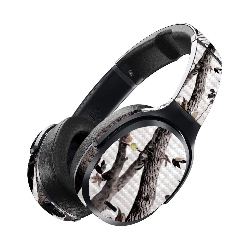 MightySkins Carbon Fiber Skin for Skullcandy Crusher ANC - Artic Camo | Protective, Durable Textured Carbon Fiber Finish | Easy to Apply, Remove, and Change Styles | Made in The USA