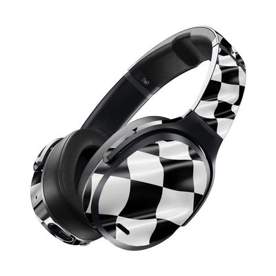 MightySkins Skin for Skullcandy Crusher ANC - Race Flag | Protective, Durable, and Unique Vinyl Decal wrap Cover | Easy to Apply, Remove, and Change Styles | Made in The USA