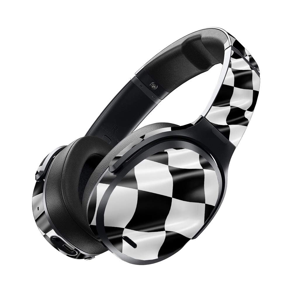 MightySkins Skin for Skullcandy Crusher ANC - Race Flag | Protective, Durable, and Unique Vinyl Decal wrap Cover | Easy to Apply, Remove, and Change Styles | Made in The USA