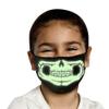 PURIAN Kids Reusable Halloween Face Mask, Glow in the Dark Child Mask USA MADE view 1