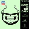 PURIAN Kids Reusable Halloween Face Mask, Glow in the Dark Child Mask USA MADE view 2