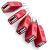 NTW 2nd Gen Secure Charging USB Adapter (5pk) Data Blocker, Condom for Blocking Data Sync/Protect Against Juice Jacking/Charge Only Adapter, Works With Any Charger -NUSB-K2DL5-RD view 1
