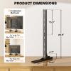 TAVR Universal Table Top TV Stand Mount, TV Legs for Most 20-75 Inch TVs, Replacement TV Feet with Great Load-Bearing Holds up to 110 lbs, TV Stands Base with Cable Management, Max VESA 800x600 mm view 3
