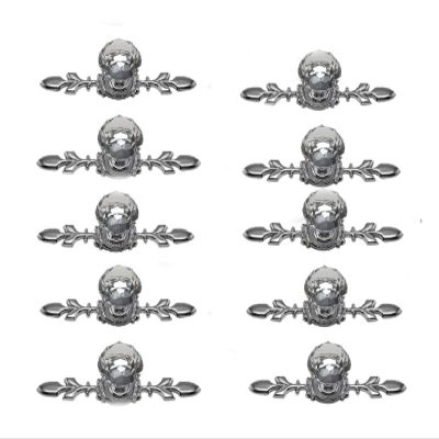 DUOER 10pcs Luxury Diamond Crystal Handles Shoebox Cabinet Handles Closet Door Drawer Knobs Wardrobe Pulls Pullers with Screw Hardware