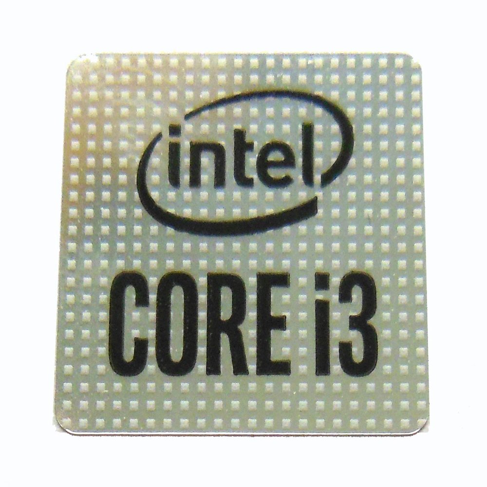 Intel Core i3 Sticker 14 x 14mm / 9/16" x 9/16" [1073]