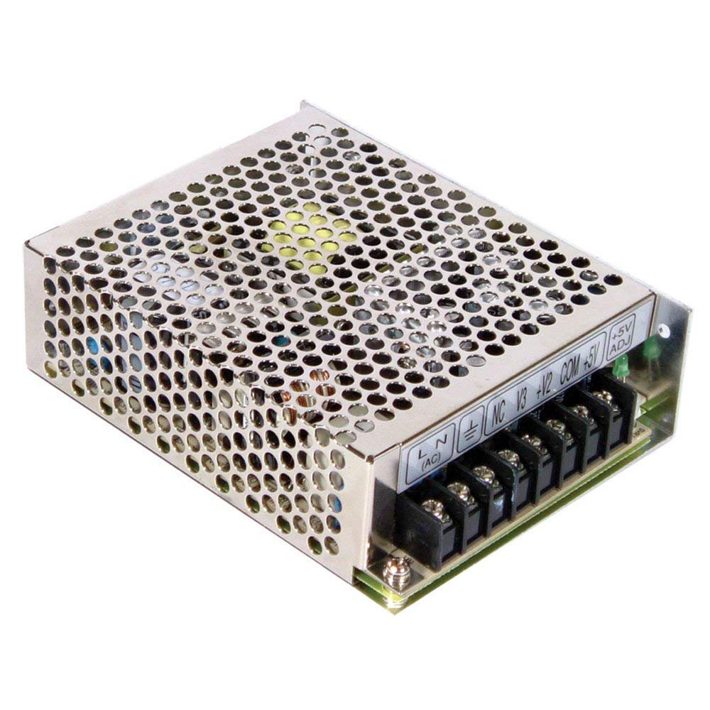 2 Set AC-DC Power Supply Triple Output 5V 12V 8 Amp, Brend MEAN WELL RT-65B