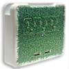 Glamsockets Decorative Wall Mount Surge Protector with 3 Outlets, Dual USB Charging Ports and Phone Holder - USB Charging Center/Multi Function Wall Tap (Turf) view 1