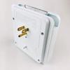 Glamsockets Decorative Wall Mount Surge Protector with 3 Outlets, Dual USB Charging Ports and Phone Holder - USB Charging Center/Multi Function Wall Tap (Turf) view 4