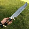 Damascus KE-0682-HK 18.00" Handmade Steel Combat Tactical Hunting Knife With Sheath view 2