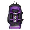 Allacki Waterproof Shockproof Camera Bag Adjustable Multifunction Backpack (Purple) view 1