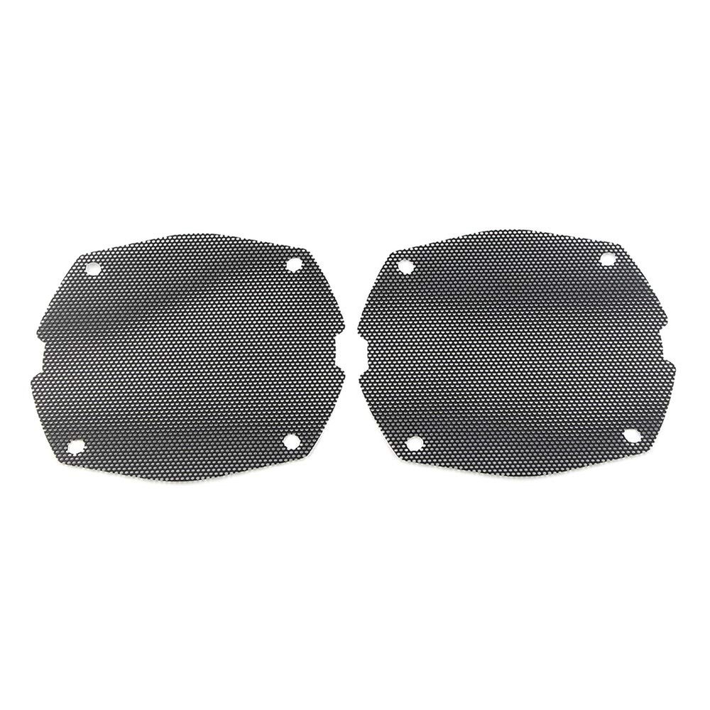 Three T Front Fairing Aluminum Speaker Mesh Cover for Harley Electra Glide FLHT 1998-2013, Street Glide FLHX 2006-2013, Trike FLHXXX 2010-2011, FLHTCUTG 2009-2013, Black