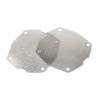 Three T Front Fairing Aluminum Speaker Mesh Cover for Harley Electra Glide FLHT 1998-2013, Street Glide FLHX 2006-2013, Trike FLHXXX 2010-2011, FLHTCUTG 2009-2013, Chrome view 4