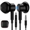 3.5mm Earbuds Noise Canceling Headphones with Microphone Magnetic in-Ear Wired 3.5mm Jack Earphone for Chormebook Moto G Stylus Power Pure for Google Pixel 4a 5a for Samsung S10 S10e A03s A14 A13 A15 view 1