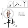 ABETTERU Photography 10 Inch LED Ring Light Tripod Stand Remote Control 3200K-5500K Dimmable Ring Light for TIKTOK,Video Live Stream, Makeup, Photography Compatible with iPhone Android view 2