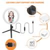 ABETTERU Photography 10 Inch LED Ring Light Tripod Stand Remote Control 3200K-5500K Dimmable Ring Light for TIKTOK,Video Live Stream, Makeup, Photography Compatible with iPhone Android view 3