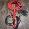 EPT Bull Ropes Brazilian/American Hybrid Bull Rope Red Nylon on Black Poly Pro 9x7 RH 3/4" x 3/4" 16' view 1