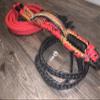 EPT Bull Ropes Brazilian/American Hybrid Bull Rope Red Nylon on Black Poly Pro 9x7 RH 3/4" x 3/4" 16' view 2