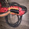 EPT Bull Ropes Brazilian/American Hybrid Bull Rope Red Nylon on Black Poly Pro 9x7 RH 3/4" x 3/4" 16' view 4