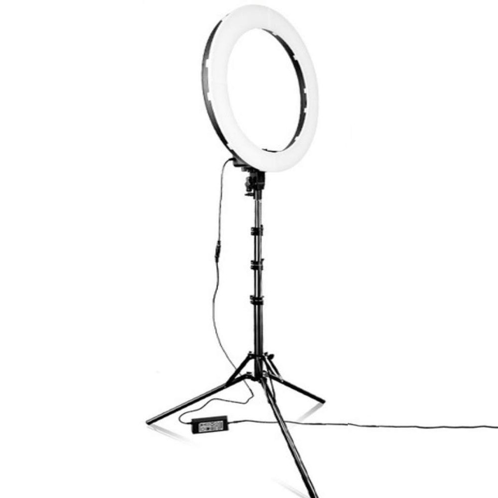 ABETTERU Photography 18 Inch LED Ring Light with 7 Adjustable Tripod Stand Remote Control 3200K-5500K Dimmable Ring Light for TIKTOK,Video Live Stream, Photography Compatible with iPhone Android