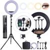 ABETTERU Photography 18 Inch LED Ring Light with 7 Adjustable Tripod Stand Remote Control 3200K-5500K Dimmable Ring Light for TIKTOK,Video Live Stream, Photography Compatible with iPhone Android view 4