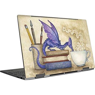 Skinit Decal Laptop Skin Compatible with HP Envy x360 Convertible 15-ed0047nr (2020) - Tate and Co. Whats in Here Coffee Dragon Design