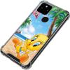 Skinit Clear Phone Case Compatible with Google Pixel 4a 5G - Officially Licensed Looney Tunes Tweety Bird iPod Design view 3