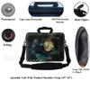 14 Inch Neoprene Laptop Bag  Water Resistant, Adjustable Shoulder Strap, Extra Side Pocket, Fits 14 to 14.4 Inch Laptops - Clock Butterfly view 2