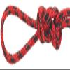 Montauk Rope 1/8" Polyester Accessory Cord (Red and Black, 100) view 1