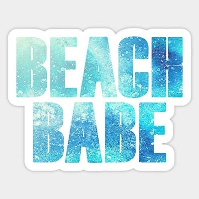 Beach Babe - Sticker Graphic - Decal Sticker Sticker