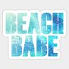 Beach Babe - Sticker Graphic - Decal Sticker Sticker view 1