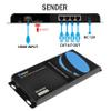 OREI Full HD HDMI Extender Splitter Over Single Cat6/7 with 4-Pack 6ft HDMI Cable - with IR Remote, EDID Management up to 400 Ft view 3