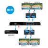 OREI Full HD HDMI Extender Splitter Over Single Cat6/7 with 4-Pack 6ft HDMI Cable - with IR Remote, EDID Management up to 400 Ft view 4