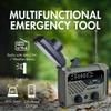 Tenergy Multifunctional Hand Crank Weather Radio with LED Flashlights, SOS Alarm, Cell Phone Charger, AM/FM/NOAA Radio Frequencies, Ideal for Emergencies view 2