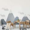 Giant Scandinavian Mountain Wall Sticker for Children 65 x 190 cm Dinka view 1