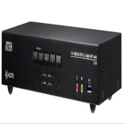 ATEN CS1844 4-Port True 4K HDMI Dual-View KVM Switch with Audio & USB 3.0 Hub