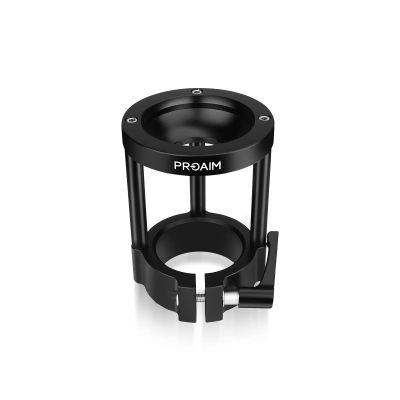 PROAIM Camera Riser - Euro/Elemac Base with 100mm Bowl for Cinema Dolly & Bazooka. 7" Tall Height Riser for Fluid Head & Rigs (BA-267-00)