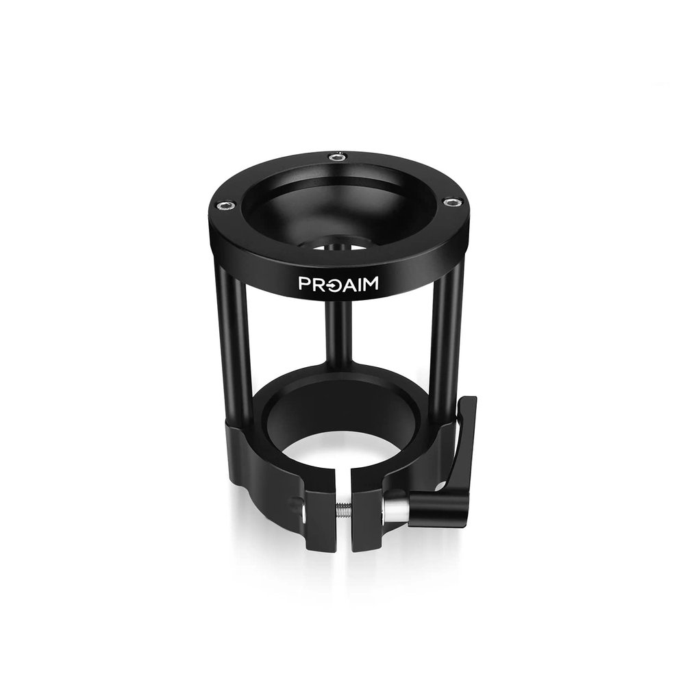 PROAIM Camera Riser - Euro/Elemac Base with 100mm Bowl for Cinema Dolly & Bazooka. 7" Tall Height Riser for Fluid Head & Rigs (BA-267-00)