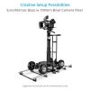PROAIM Camera Riser - Euro/Elemac Base with 100mm Bowl for Cinema Dolly & Bazooka. 7" Tall Height Riser for Fluid Head & Rigs (BA-267-00) view 2