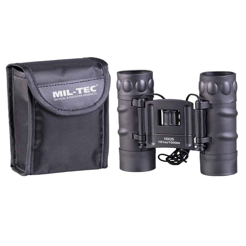 Mil-Tec Foldable Binocular Gen II 10x25 Black
