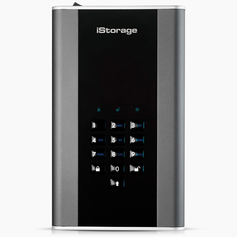 iStorage diskAshur DT2 256-bit 18TB | FIPS Level 3 Certified | Secure encrypted Desktop Hard Drive | Password Protected
