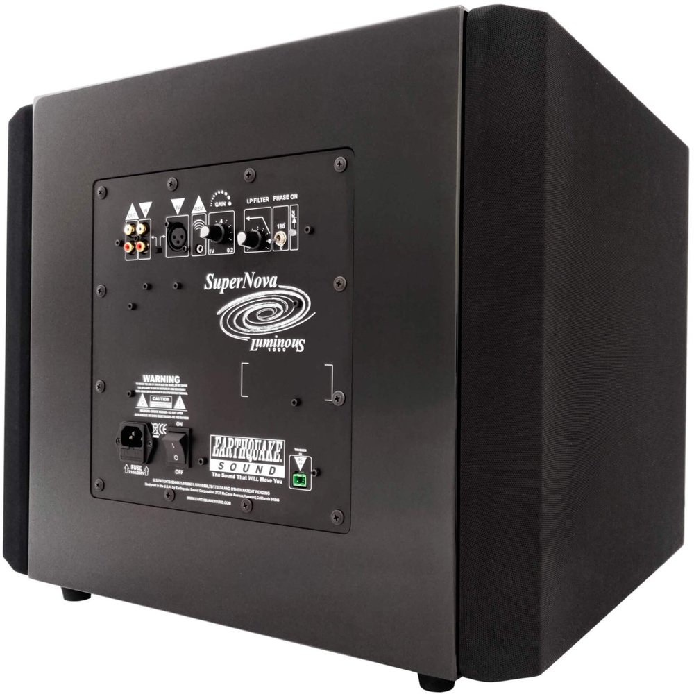 EARTHQUAKE Sound Supernova Luminous LU-12 12-Inch Powered Subwoofer with SLAPS V2 Passive Radiator, Piano Black